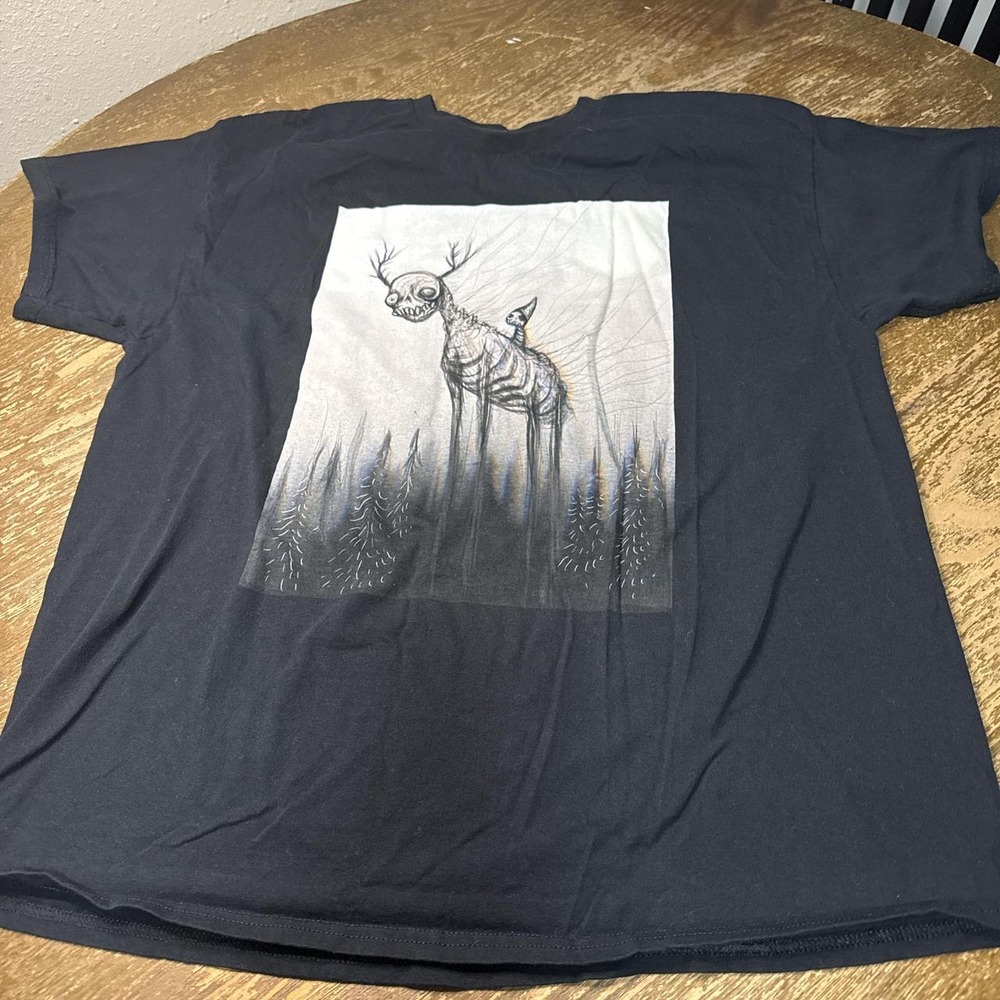 Black Save the Forest T Shirt - Gus Fink Size xl